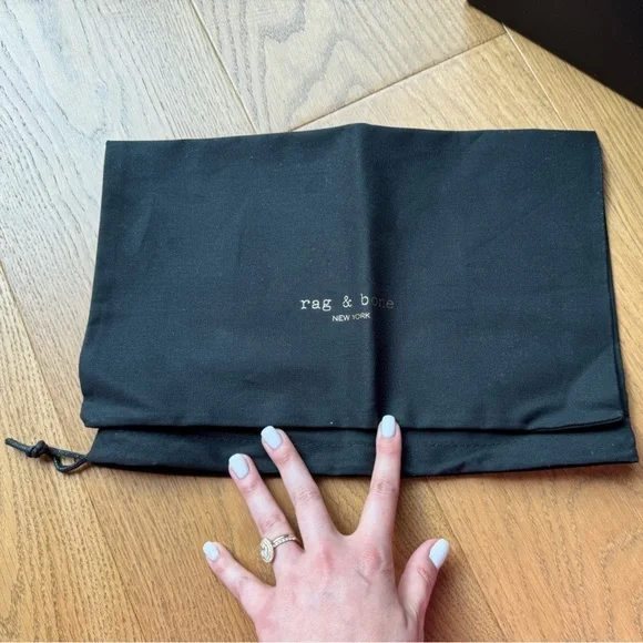 BNIB Rag & Bone Santiago Wedge - Black Leather - Size 7.5 (37.5) - Picture 11 of 11